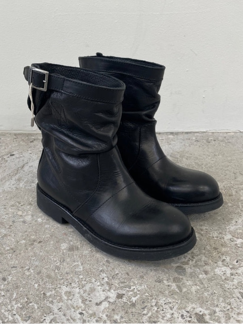 Dirk Bikkembergs Leather Engineer Boots (Size 38)